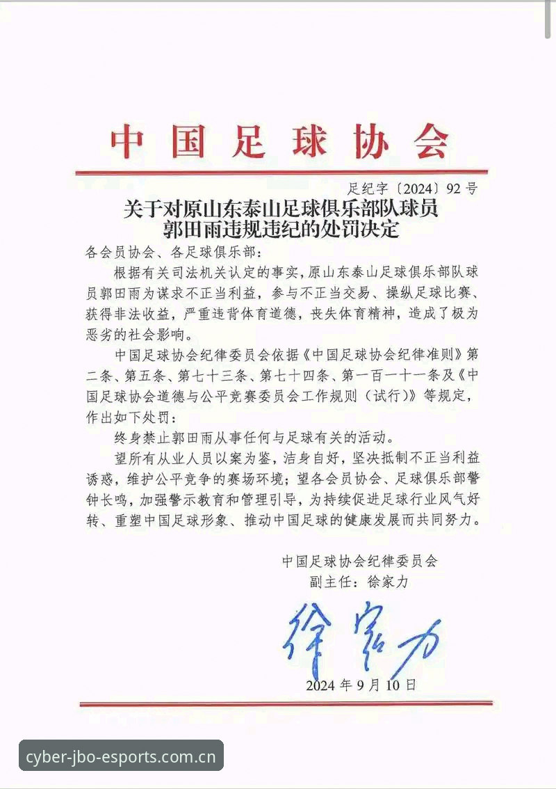 资深用户大刘解析足协第三批禁足名单：从JBO竞博电竞视角看中国足球的净化之路